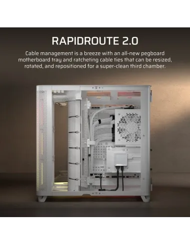 Torre Corsair AIR 5400 RGB LX-R iCUE Link Blanca