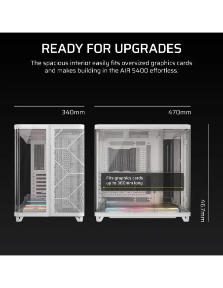 Torre Corsair AIR 5400 RGB LX-R iCUE Link Blanca