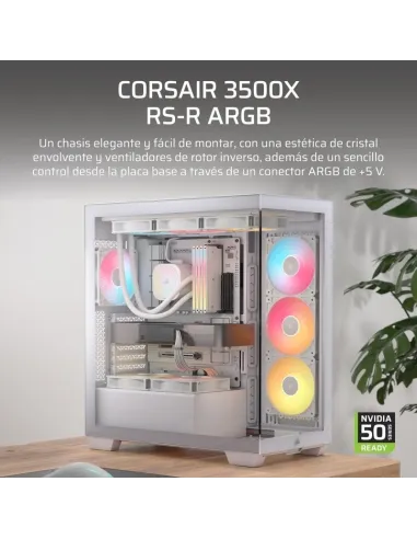 Torre Corsair 3500X RS-R ARGB Blanca