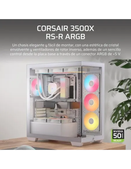 Torre Corsair 3500X RS-R ARGB Blanca