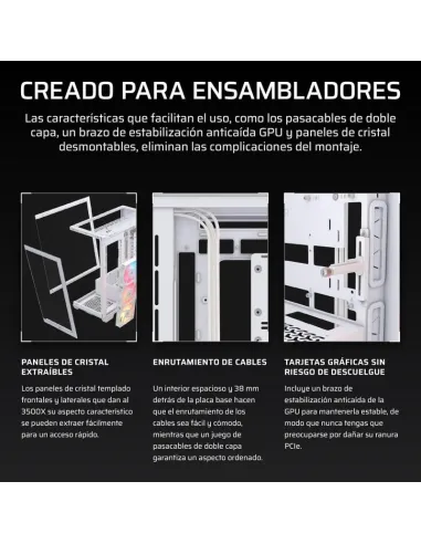 Torre Corsair 3500X RS-R ARGB Blanca