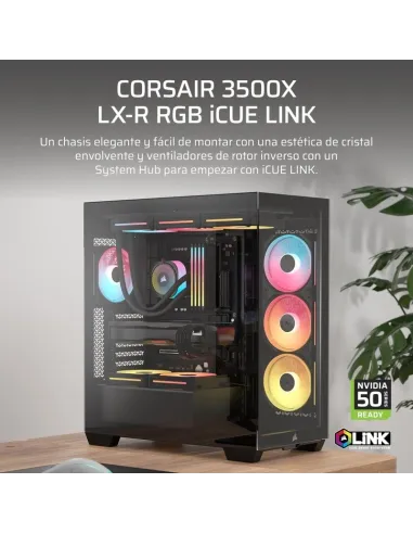 Torre Corsair 3500X LX-R RGB iCUE LINK Negro