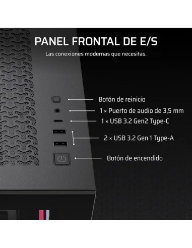 Torre Corsair 3500X LX-R RGB iCUE LINK Negro