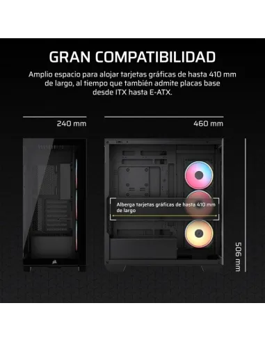Torre Corsair 3500X LX-R RGB iCUE LINK Negro