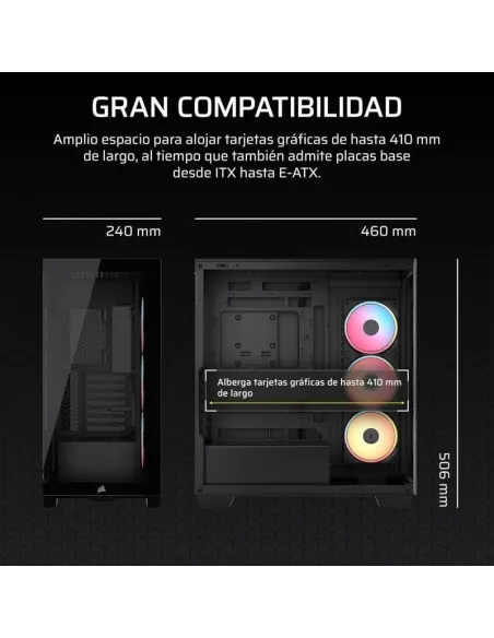Torre Corsair 3500X LX-R RGB iCUE LINK Negro
