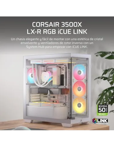 Torre Corsair 3500X LX-R RGB iCUE LINK Blanca