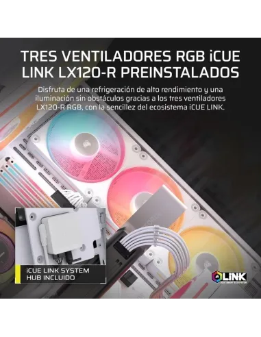 Torre Corsair 3500X LX-R RGB iCUE LINK Blanca