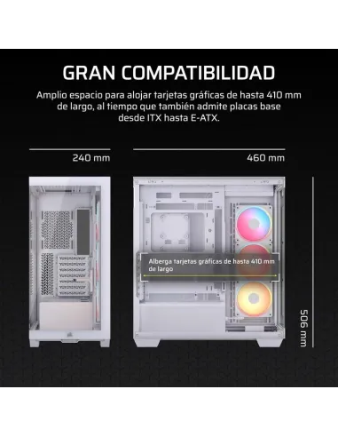 Torre Corsair 3500X LX-R RGB iCUE LINK Blanca