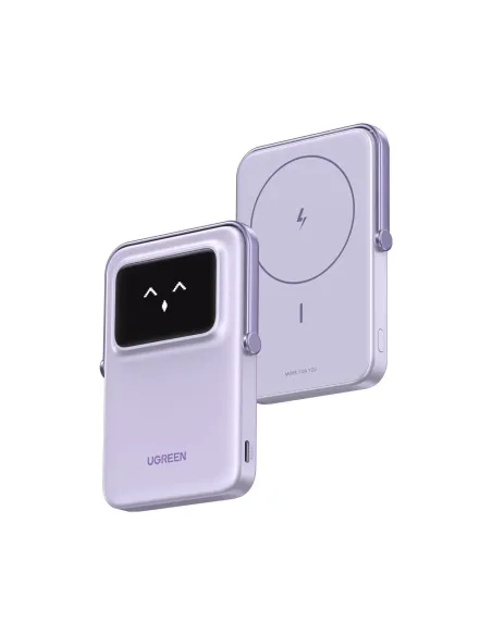 Ugreen 35606 Morado PowerBank Inalámbrico Magnético Robot 5000mAh 20W