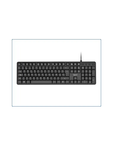 Iggual CK-SILENT-105T Teclado Silencioso USB Negro