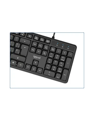 Teclado Silencioso Iggual CK-SILENT-105T