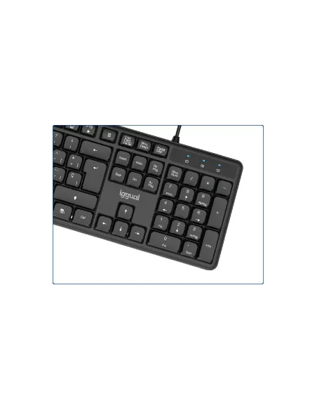 Teclado Silencioso Iggual CK-SILENT-105T