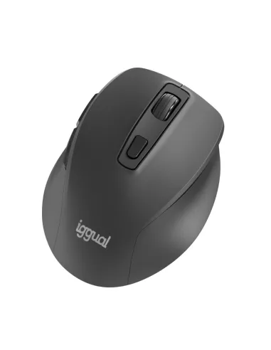 Ratón Inalámbrico Iggual ERGO-SILENT-6D Negro