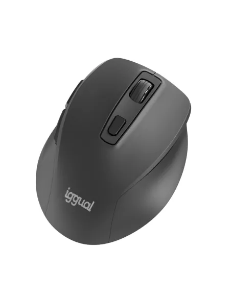 Ratón Inalámbrico Iggual ERGO-SILENT-6D Negro