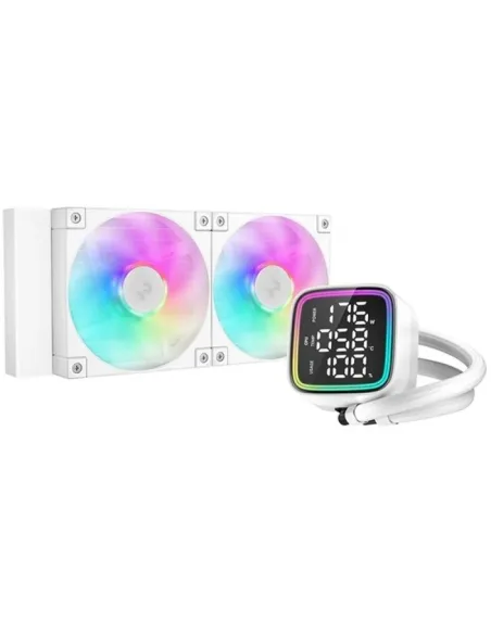 DeepCool LQ240 Blancos Kit de Refrigeración Liquida 240mm 2 Ventiladores RGB Multi LED