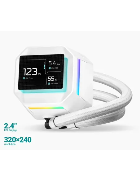 Kit de refrigeración líquida Deepcool LM240 WH