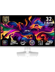 MSI MPG 321URXW QD-OLED Blanca 4K Ultra HD 240Hz 0.03ms HDR 400 Adaptive Sync USB-C