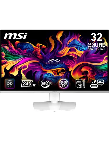 Monitor MSI MPG 321URXW QD-OLED Blanca