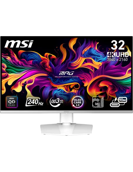 Monitor MSI MPG 321URXW QD-OLED Blanca