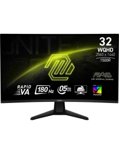 MSI MAG 32CQ6F Negro 31.5? 2560x1440 180Hz Rapid VA Curvo HDR DisplayHDR 400 Sin Marco-1393919