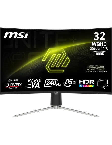 MSI MAG 325CQRXF E2 Negro 31.5" WQHD 240 Hz Rapid VA