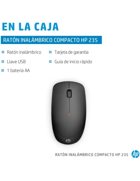 Ratón Compacto Ambidiestro HP 235