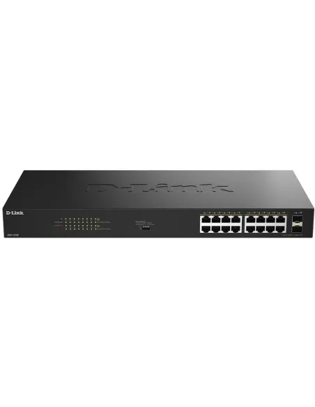 D-Link DGS-1018P/E 16 Puertos Gigabit PoE+ 2 SFP Sin Gestión