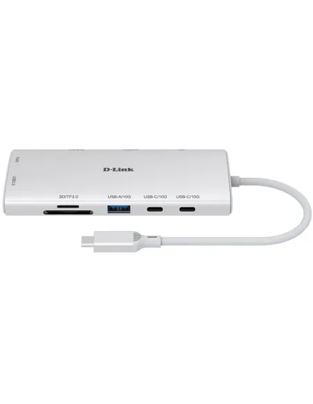 D-link DUP-A01 HUB USB-C 10 en 1 Estación Dock USB-C para MacBook, PC portátil, Android