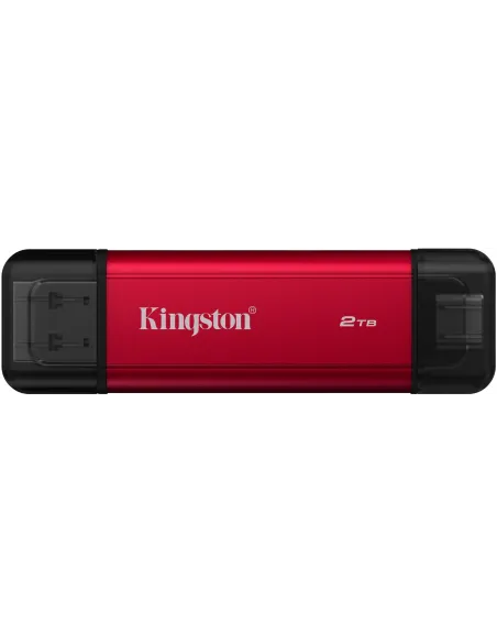 Kingston Technology 2TB Dual Portable SSD Rojo USB-A/C 3.2Gen 2 1050MB/s Compacto Plug&Play