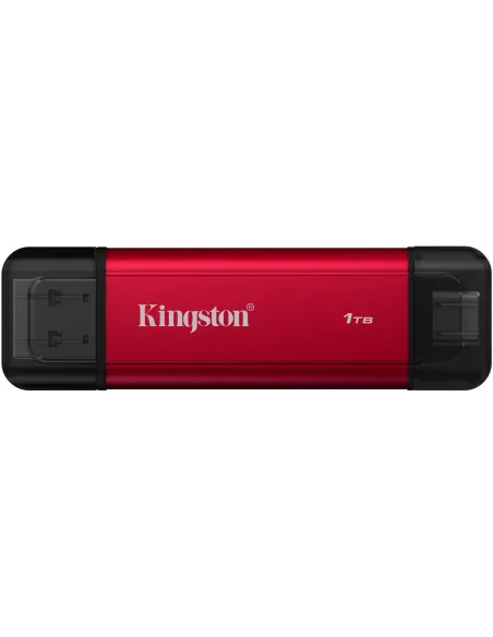 Kingston Technology 1TB Dual Portable SSD Rojo USB-A/C 3.2Gen 2 1050MB/s Compacto Plug&Play