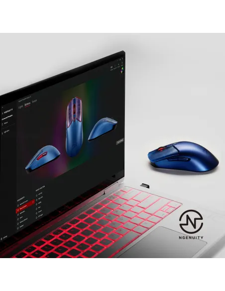 Ratón Gaming Inalámbrico Hyperx Pulsefire Haste 2 S Azul