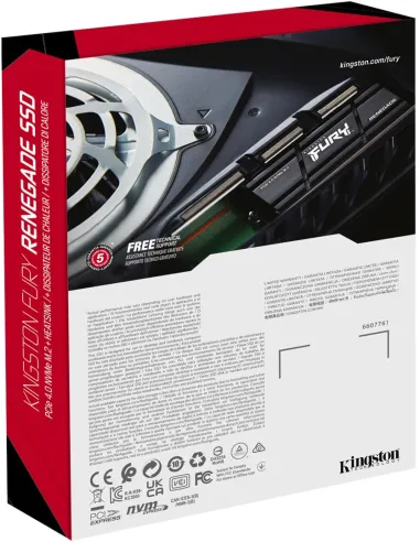 Disco Duro Kingston FURY Renegade PCIe 4.0 NVMe M.2 SSD 4TB