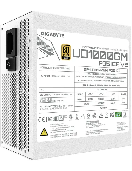 Fuente de Alimentación Gigabyte UD1000GM PG5 V2 ICE