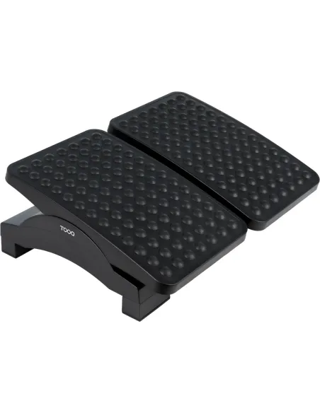 TooQ TQFR0604-B Reposapiés Ajustable en Altura e Inclinación Negro
