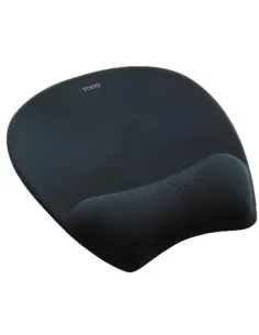 TooQ TQMP1002-B Ergonómica con Reposamuñecas Viscoelástica Negra-APTAPC1227