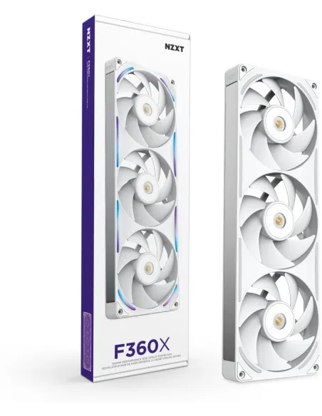 Ventilador NZXT F360X RGB Blanco