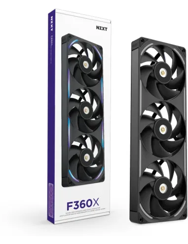 Ventilador Suplementario NZXT F360X RGB Negro
