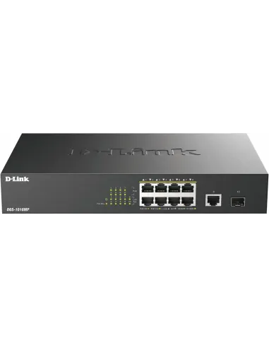DLink DGS-1010MP Switch 8xG PoE 1xG Up 1xG SFP No Administrado