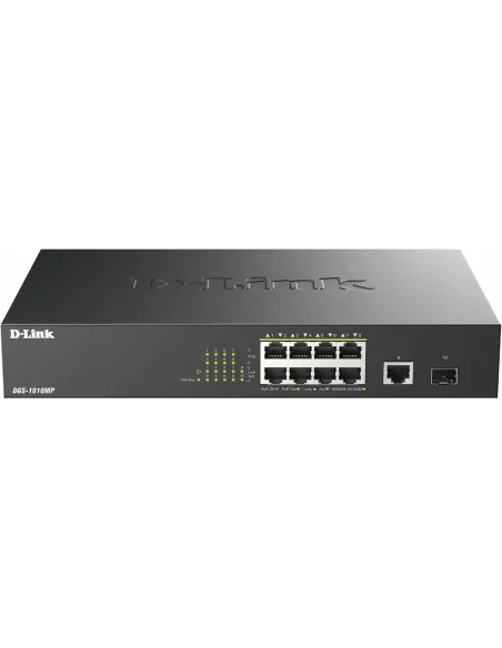 DLink DGS-1010MP Switch 8xG PoE 1xG Up 1xG SFP No Administrado