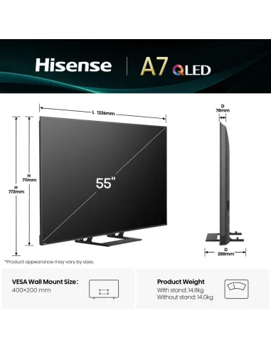 Televisor Hisense 55A7Q 55"