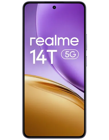 Realme 14T 5G 8GB/256GB 6.67" AMOLED 6000mAh Dimensity 6300 Púrpura + Cargador 45W