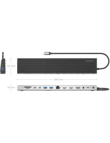 Docking Station Aisens ASUC-13P042-GR
