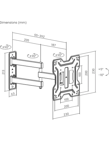 Soporte Aisens WT43TSE-413