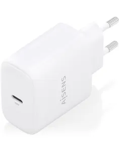 Aisens A110-0969 Cargador de Pared GaN 1x USB Tipo-C 45W Blanco-ADAP64237