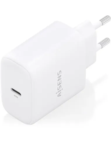 Aisens A110-0969 Cargador de Pared GaN 1x USB Tipo-C 45W Blanco
