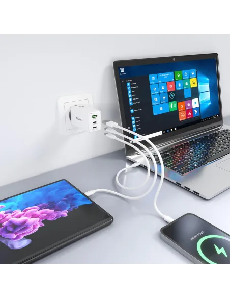 Cargador de Móvil Aisens ASCH-65W3P072-W