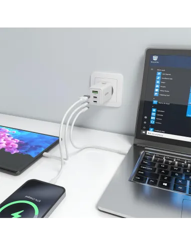 Cargador de Móvil Aisens ASCH-65W3P072-W