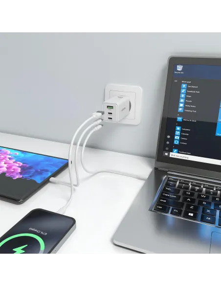 Cargador de Móvil Aisens ASCH-65W3P072-W