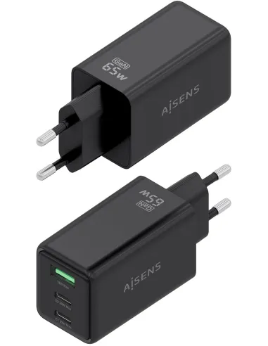 Cargador de Móvil Aisens ASCH-65W3P073-BK