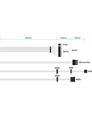 Fuente de Alimentación Aisens ASPC-500TFX-SEO